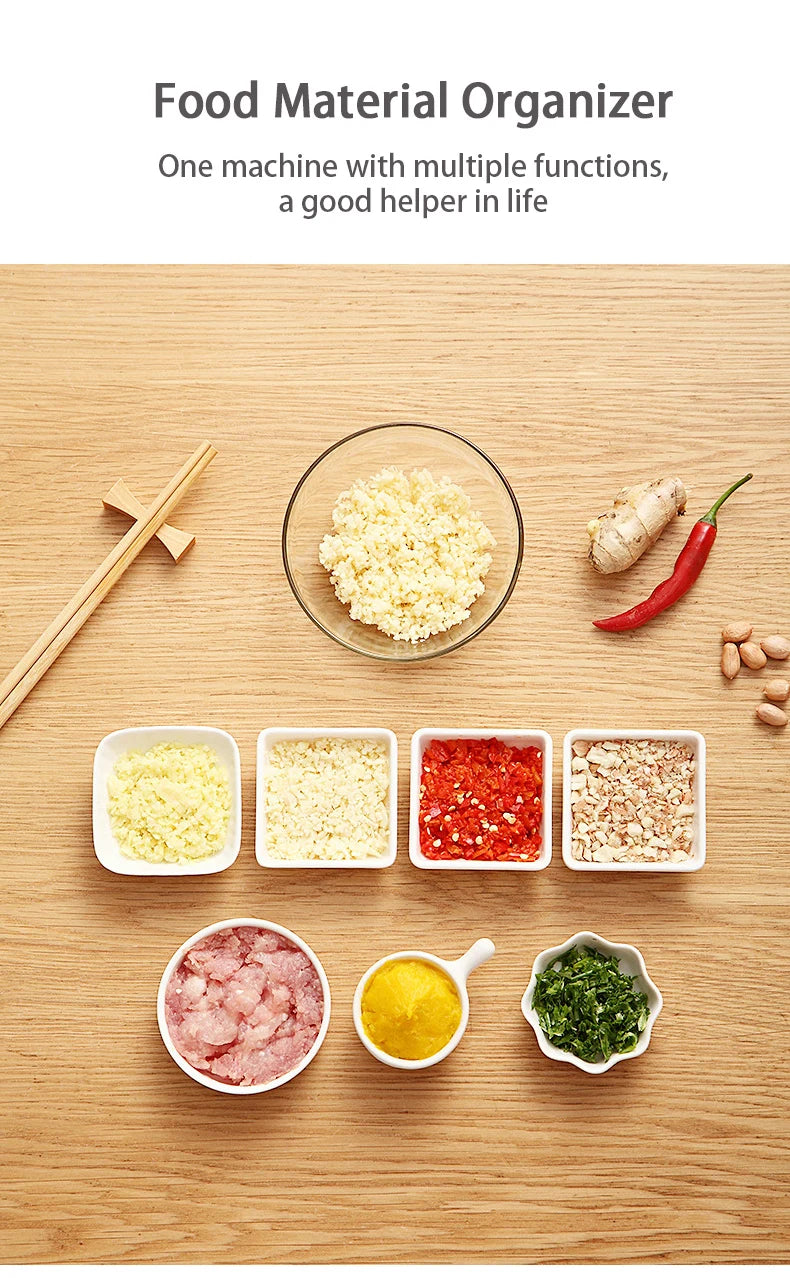 Tritatutto Manuale Multifunzione - Tritacarne Verdure e Aglio per Cucina