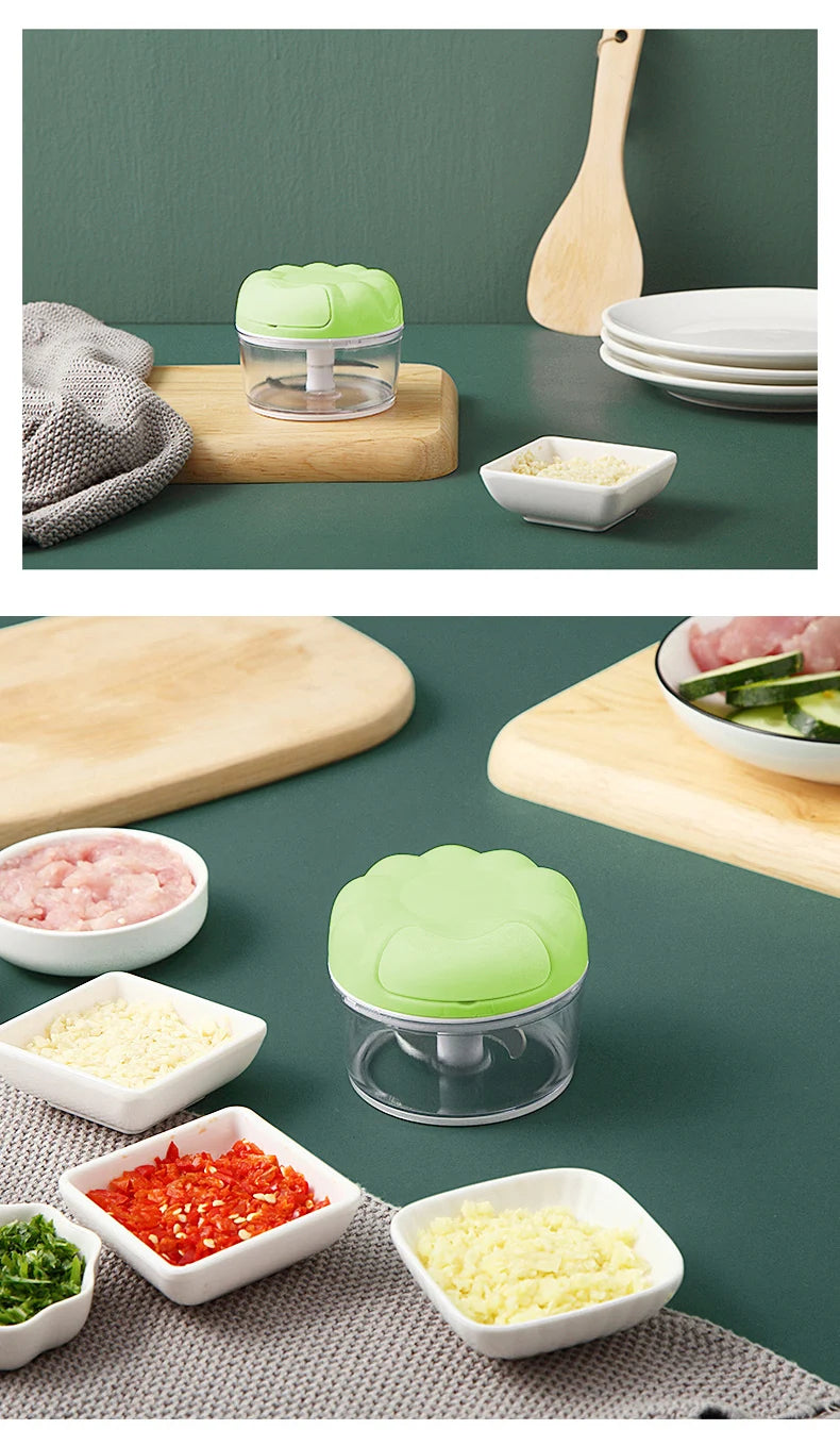 Tritatutto Manuale Multifunzione - Tritacarne Verdure e Aglio per Cucina