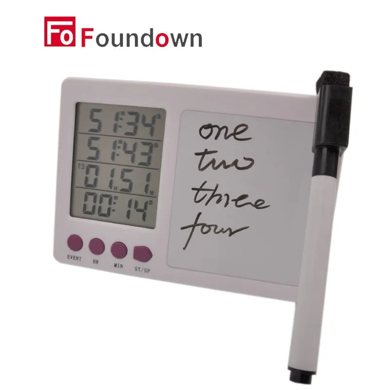 Timer da Cucina Digitale 4 Canali LCD - Conto alla Rovescia e Progressivo Smart