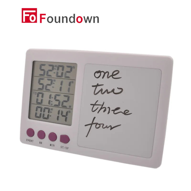 Timer da Cucina Digitale 4 Canali LCD - Conto alla Rovescia e Progressivo Smart