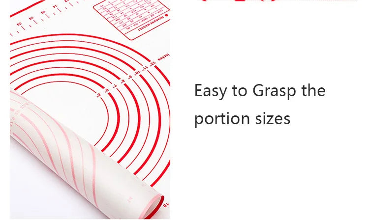 Tappetino in Silicone per Impastare - Antiaderente per Pizza, Torte e Pasticceria