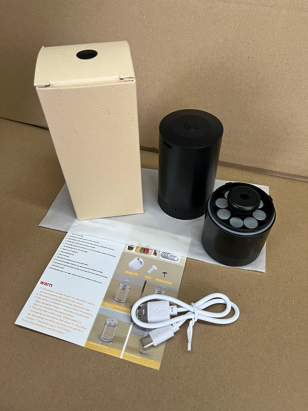 Pompa Sottovuoto Wireless per Barattoli Mason Jar - Sigillatore Manuale per Conserve