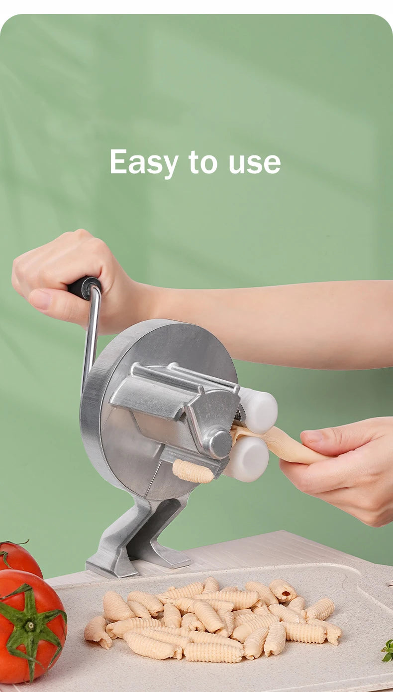 Macchina per Cavatelli e Gnocchi Pizzathome - Rulli Facili da Pulire per Pasta Fatta in Casa