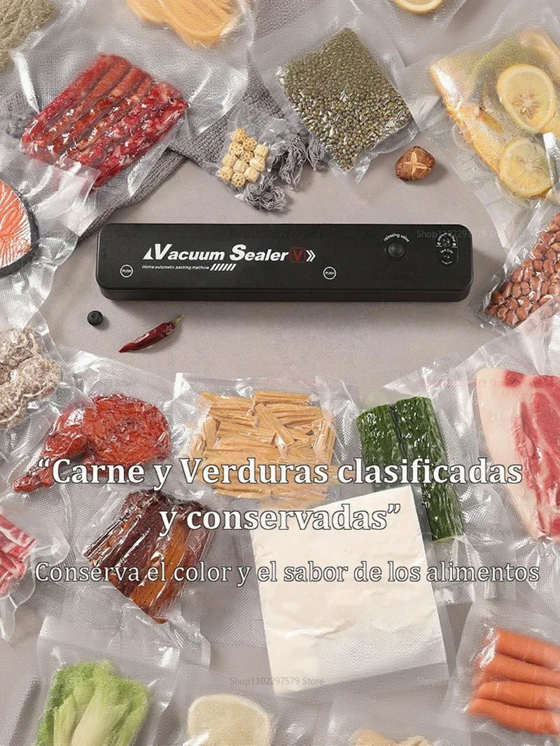 Macchina Sottovuoto 2 in 1 per Alimenti - Include 2 Sacchetti Sottovuoto per Carne e Frutta