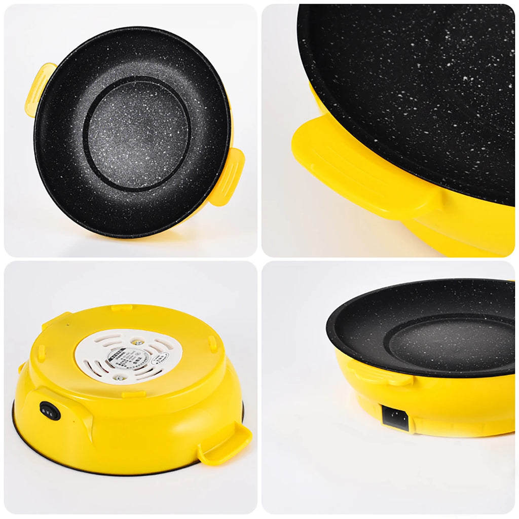 Piastra Elettrica Multifunzione 220V - Griglia Antiaderente per Barbecue e Cottura