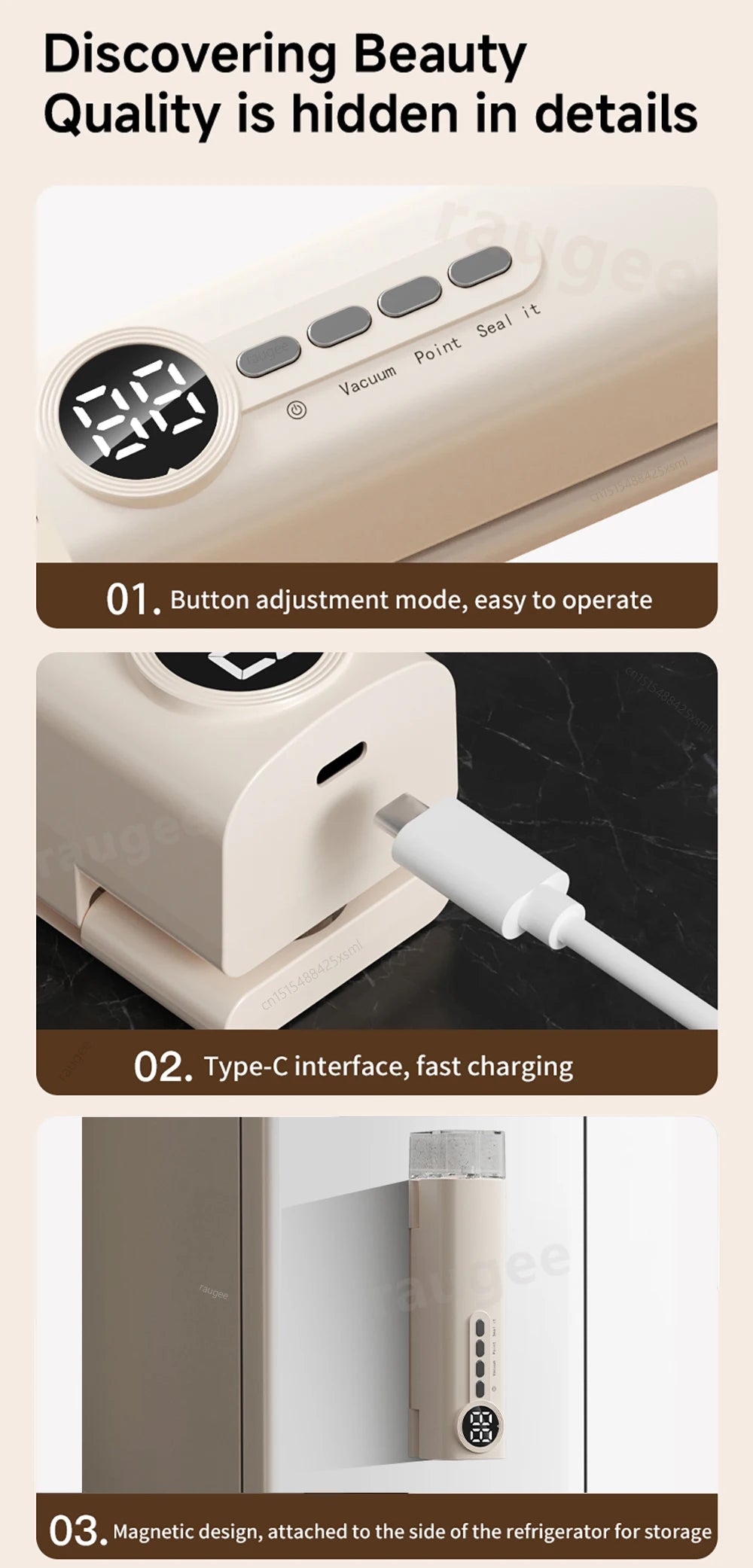 Sigillatore Sottovuoto Mini Wireless USB Ricaricabile - Macchina Automatica per Sacchetti