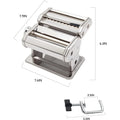 Macchina per Pasta Manuale con 7 Spessori Regolabili - Per Spaghetti, Fettuccine, Lasagne