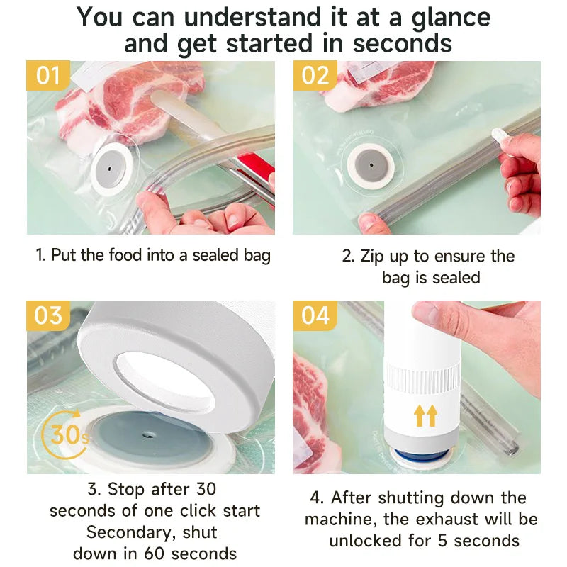 Pompa Sottovuoto Wireless per Barattoli Mason Jar - Sigillatore Manuale per Conserve