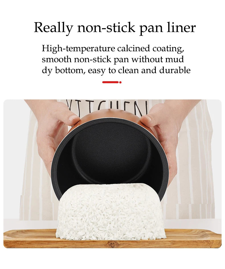 Cuoci Riso Portatile per Auto 2L - Pentola Elettrica Multifunzione 12V/24V