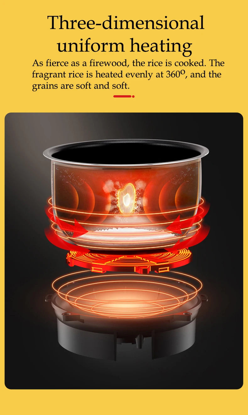 Cuoci Riso Portatile per Auto 2L - Pentola Elettrica Multifunzione 12V/24V