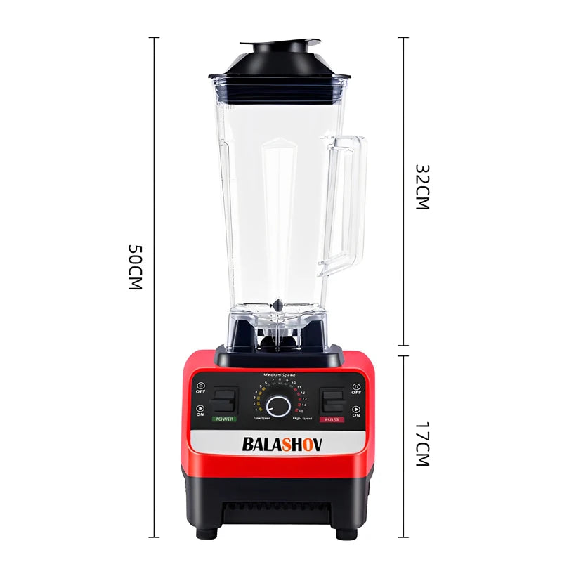 Frullatore Professionale 2000W - Mixer Commerciale per Smoothie e Ghiaccio BPA Free