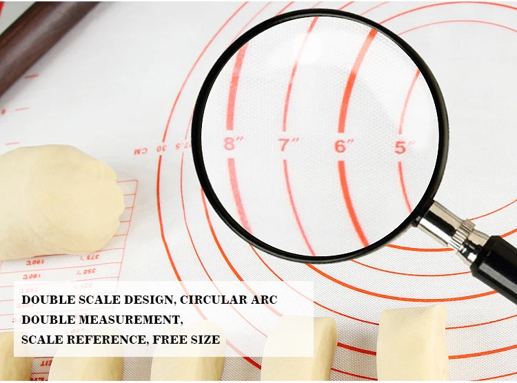 Tappetino in Silicone per Impastare - Antiaderente per Pizza, Torte e Pasticceria