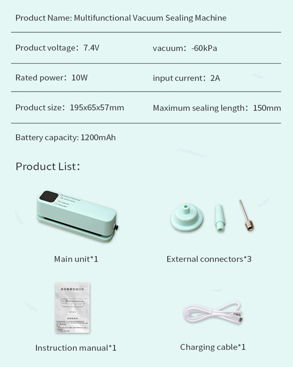 Macchina Sottovuoto Portatile Mini USB Ricaricabile - Sigillatore Wireless per Sacchetti