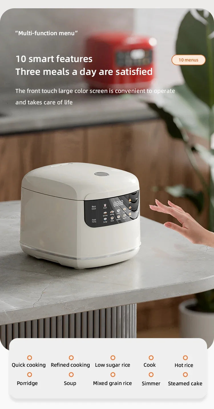 Cuoci Riso Elettrico Multifunzione 2L 220V - Pentola Antiaderente Smart per 1-3 Persone