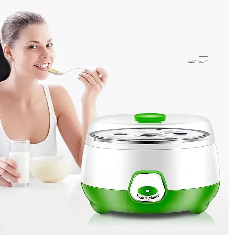 Yogurtiera Elettrica Mini 1L Automatica 220V - Macchina per Yogurt e Vino di Riso Multifunzione