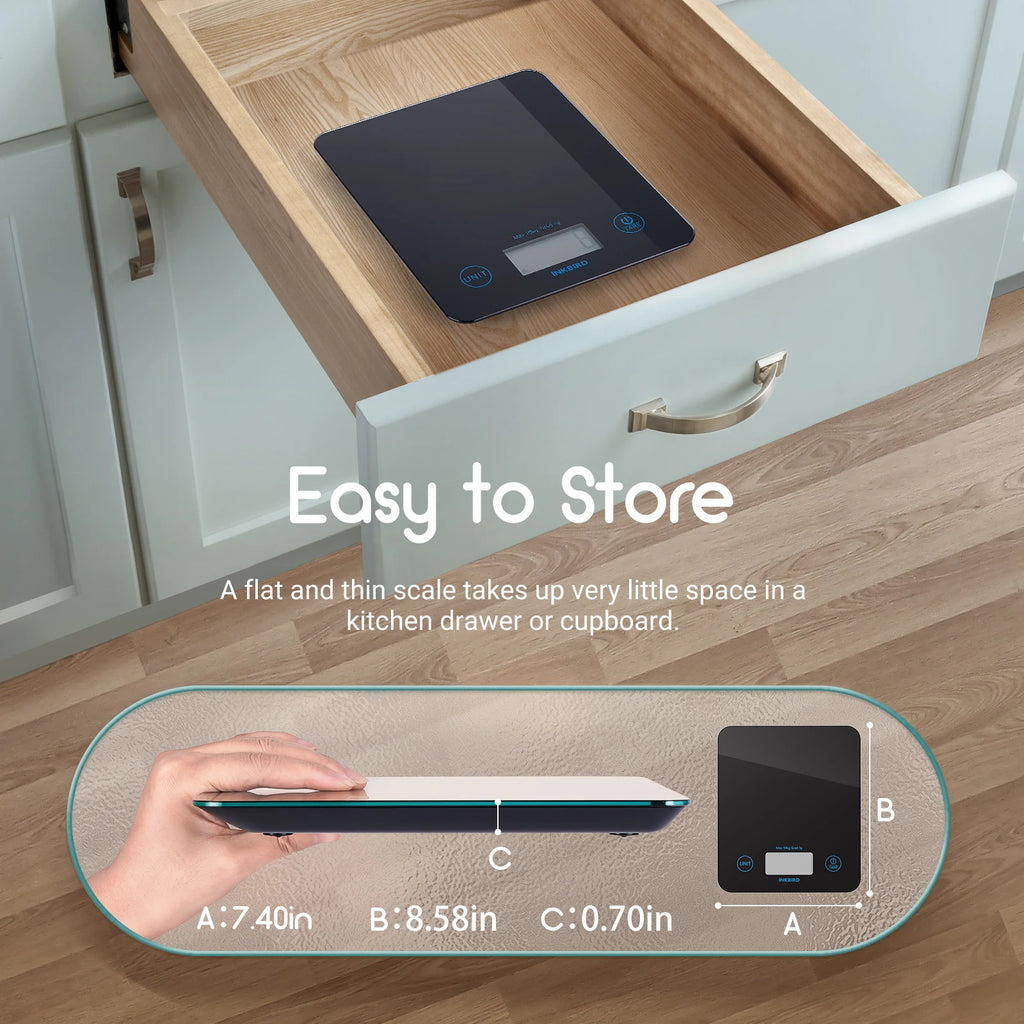 Bilancia da Cucina Digitale Smart Bluetooth INKBIRD - Funzione Tara e Cambio Unità