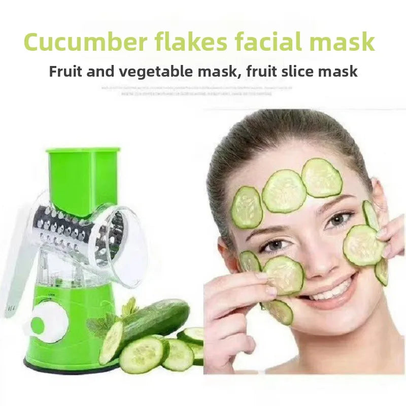 Tagliaverdure Multifunzione 3 in 1 - Grattugia Rotante Manuale a Manovella