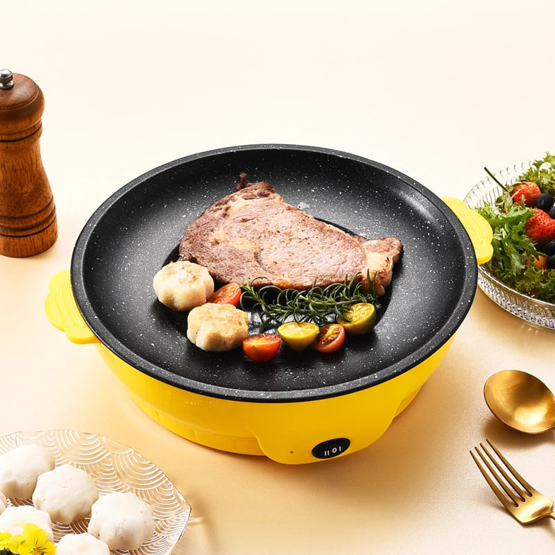 Piastra Elettrica Multifunzione 220V - Griglia Antiaderente per Barbecue e Cottura