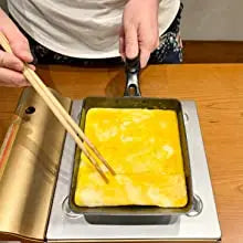 Padella Giapponese Tamagoyaki Antiaderente - Rettangolare per Omelette e Frittate