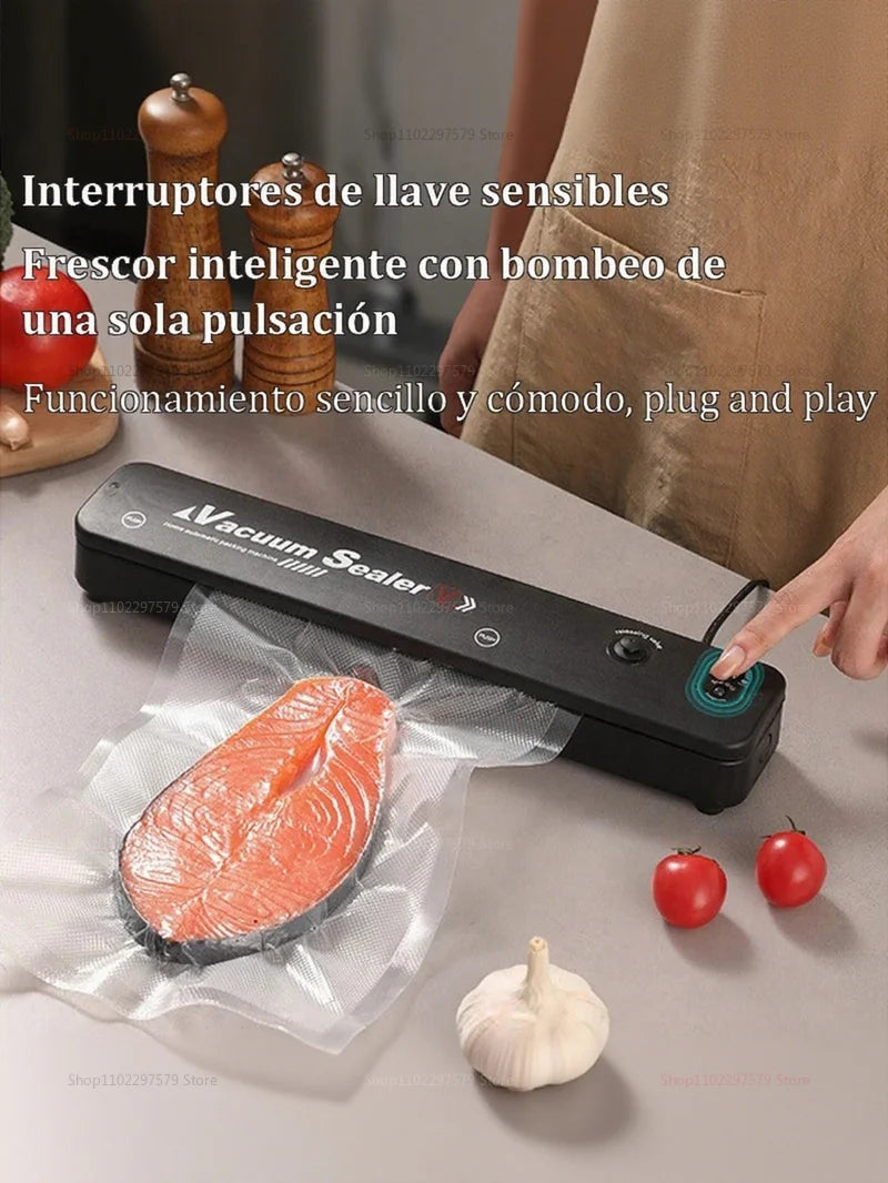 Macchina Sottovuoto 2 in 1 per Alimenti - Include 2 Sacchetti Sottovuoto per Carne e Frutta