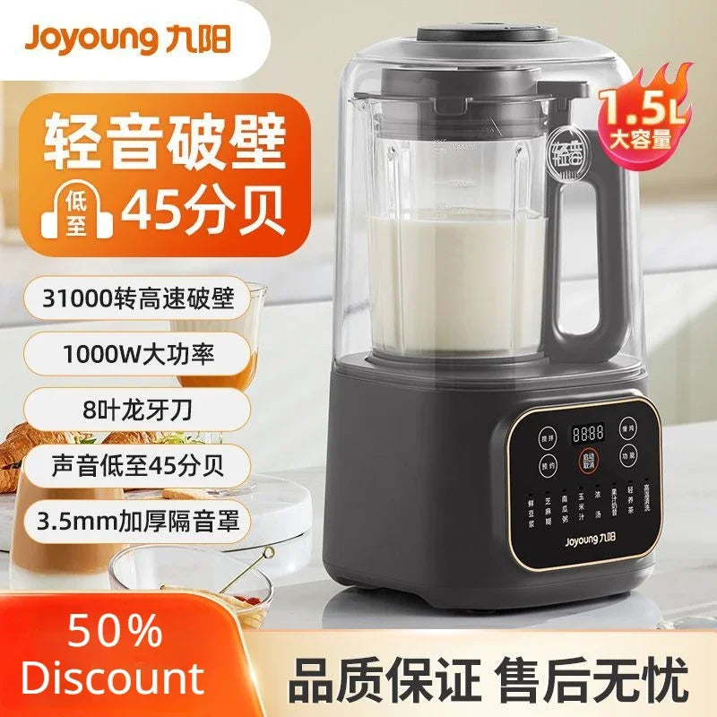 Frullatore Joyoung Multifunzione 1.5L - Riscaldamento Automatico per Latte di Soia e Succhi