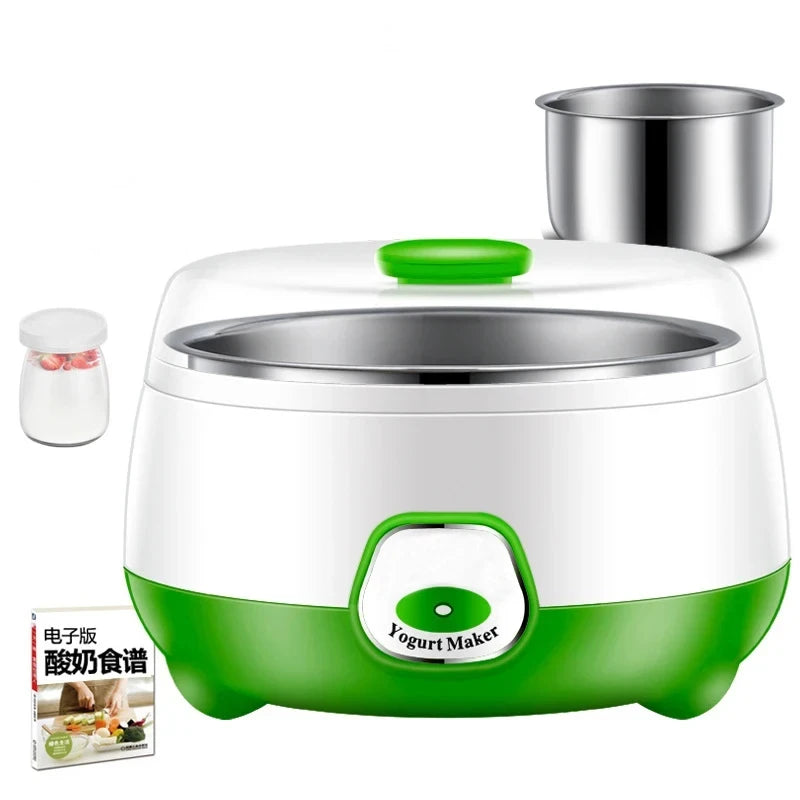 Yogurtiera Elettrica Mini 1L Automatica 220V - Macchina per Yogurt e Vino di Riso Multifunzione