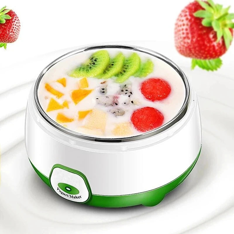 Yogurtiera Elettrica Mini 1L Automatica 220V - Macchina per Yogurt e Vino di Riso Multifunzione