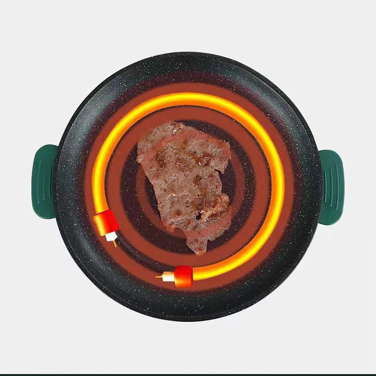 Piastra Elettrica Multifunzione 220V - Griglia Antiaderente per Barbecue e Cottura