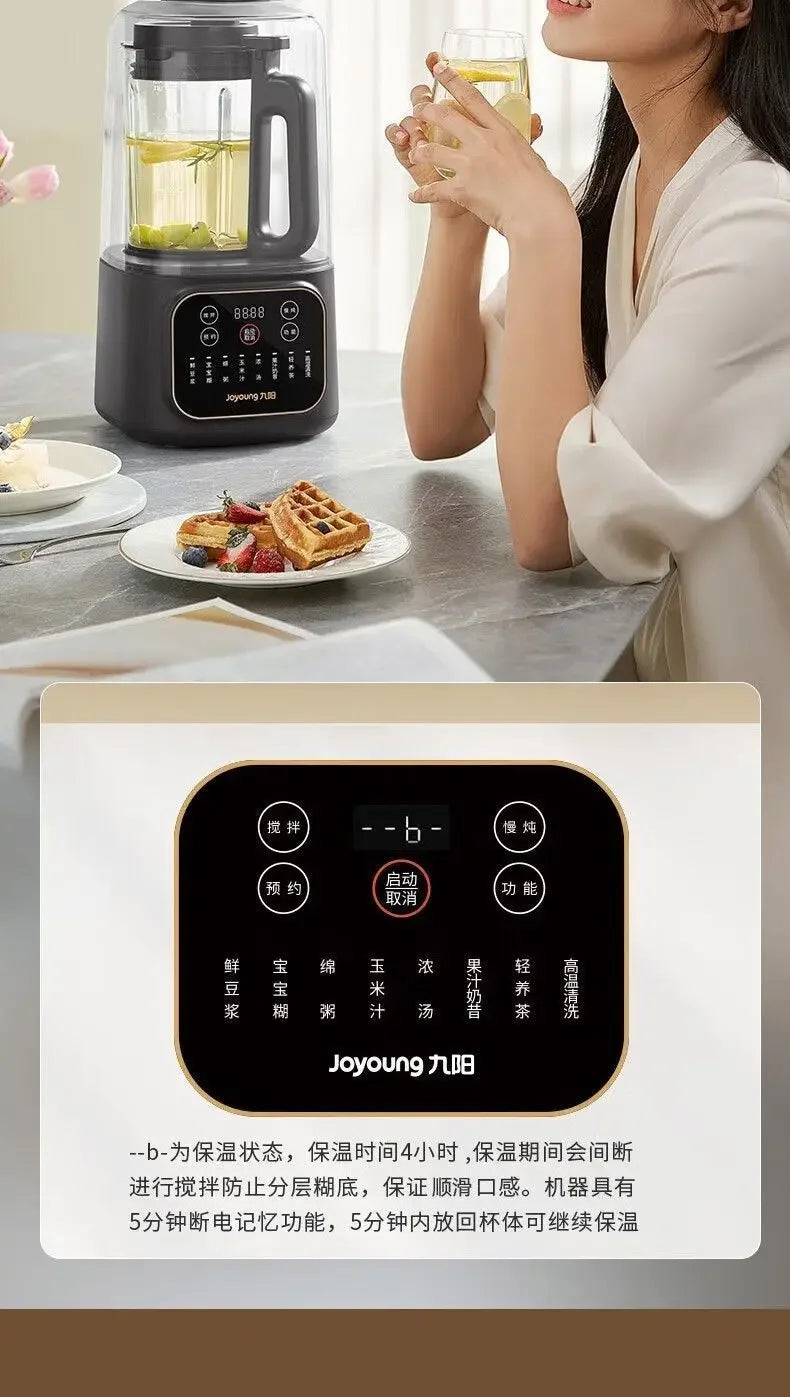 Frullatore Joyoung Multifunzione 1.5L - Riscaldamento Automatico per Latte di Soia e Succhi