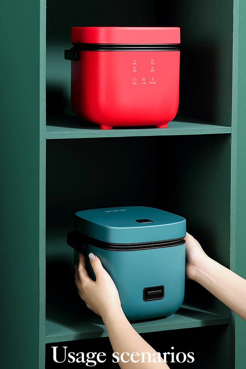Cuoci Riso Mini Automatico 1.2L - Pentola Elettrica per 1-2 Persone con Vaporiera