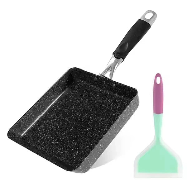 Padella Giapponese Tamagoyaki Antiaderente - Rettangolare per Omelette e Frittate