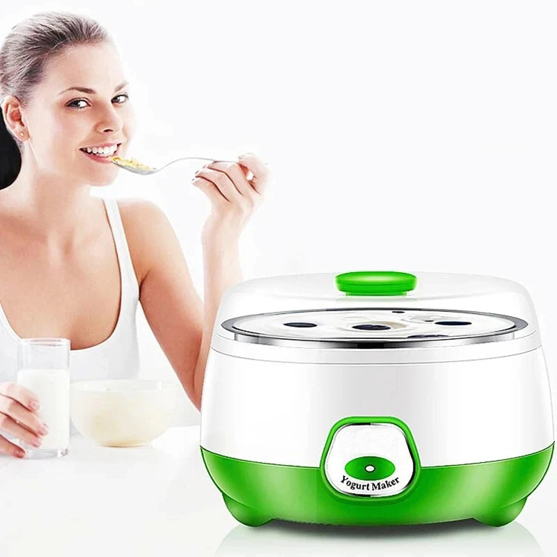 Yogurtiera Elettrica Mini 1L Automatica 220V - Macchina per Yogurt e Vino di Riso Multifunzione