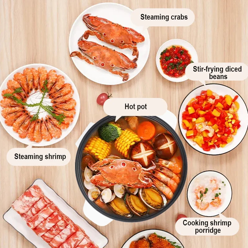 Pentola Elettrica Multifunzione 3.5L 220V - Cuoci Riso Antiaderente Smart