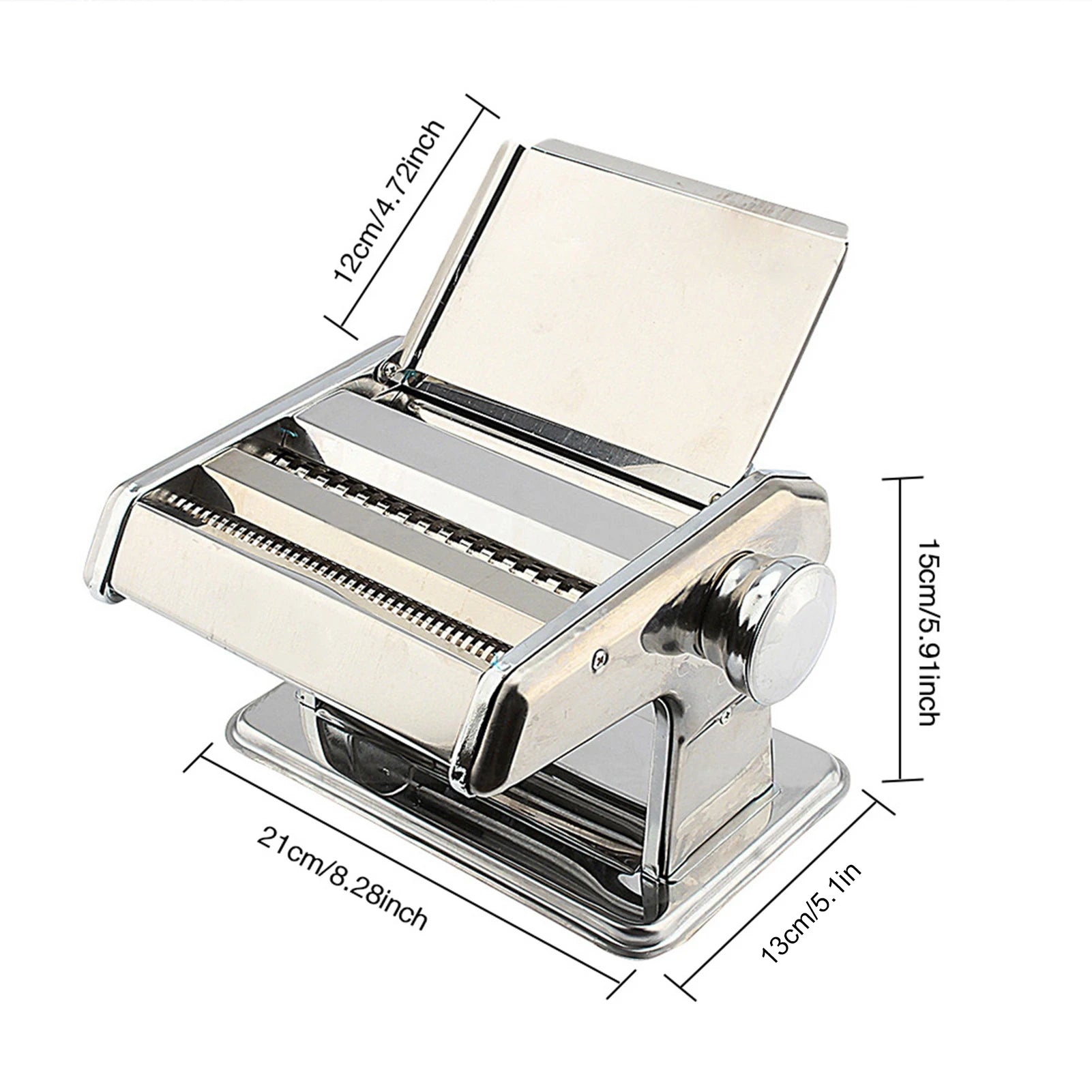 Macchina per Pasta Manuale 3 in 1 - Lasagne, Spaghetti e Tagliatelle in Acciaio Inox