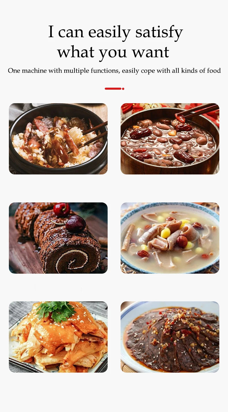 Cuoci Riso Portatile per Auto 2L - Pentola Elettrica Multifunzione 12V/24V