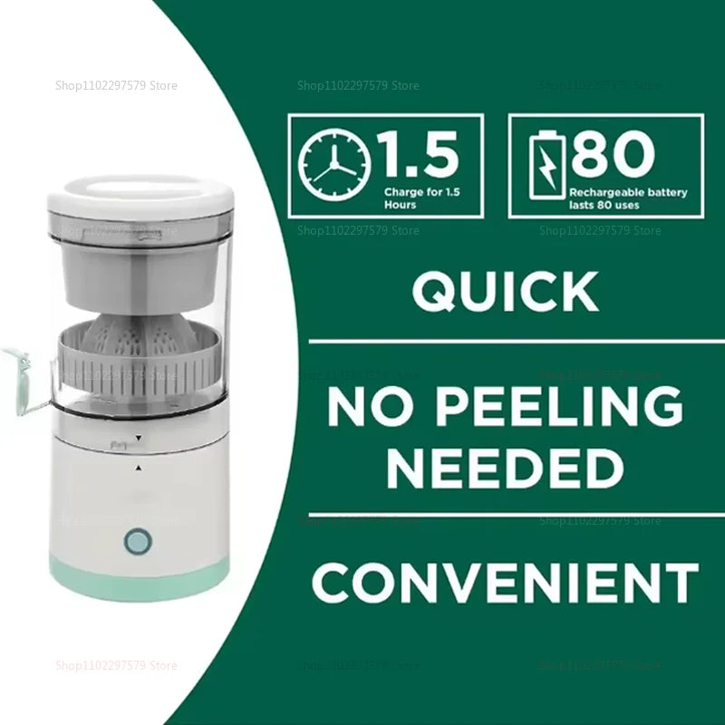 Spremiagrumi Elettrico Portatile Ricaricabile USB 7.4V - Frullatore per Arance e Limoni