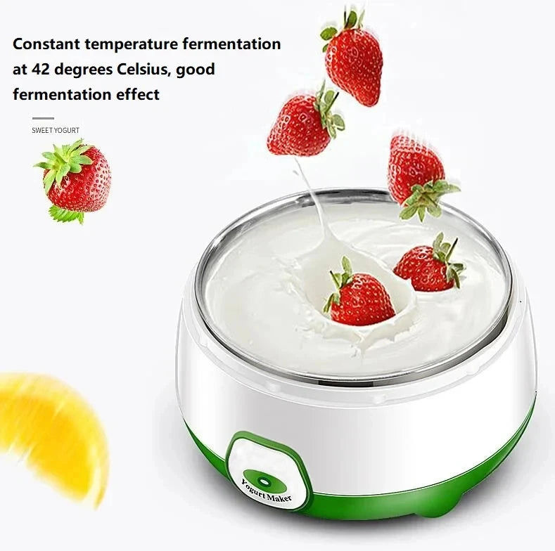 Yogurtiera Elettrica Mini 1L Automatica 220V - Macchina per Yogurt e Vino di Riso Multifunzione