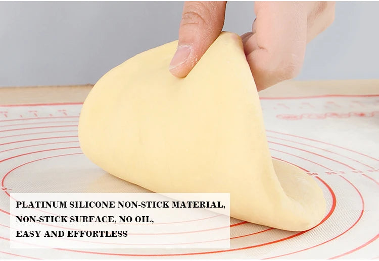 Tappetino in Silicone per Impastare - Antiaderente per Pizza, Torte e Pasticceria