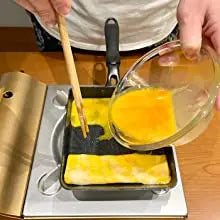 Padella Giapponese Tamagoyaki Antiaderente - Rettangolare per Omelette e Frittate