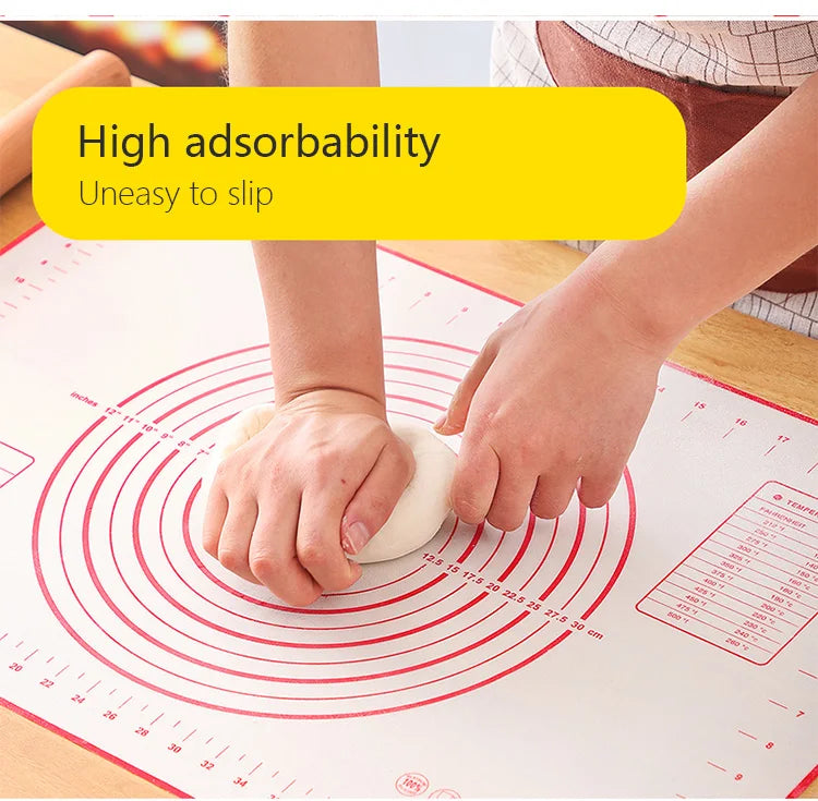 Tappetino in Silicone per Impastare - Antiaderente per Pizza, Torte e Pasticceria