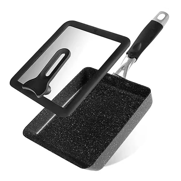 Padella Giapponese Tamagoyaki Antiaderente - Rettangolare per Omelette e Frittate