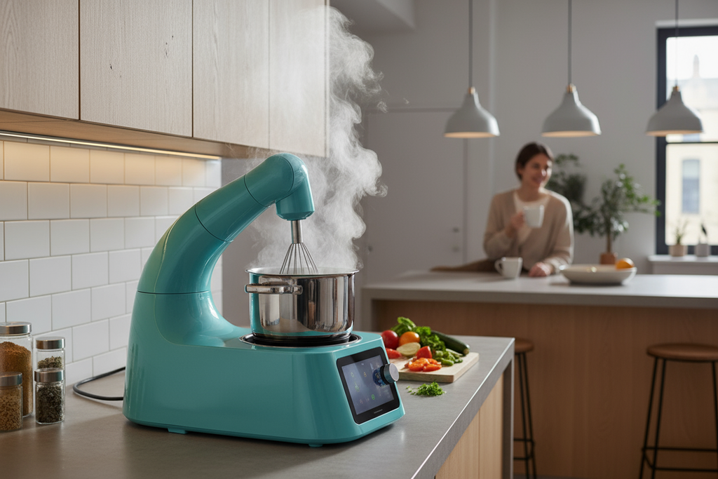 Robot da cucina in uso